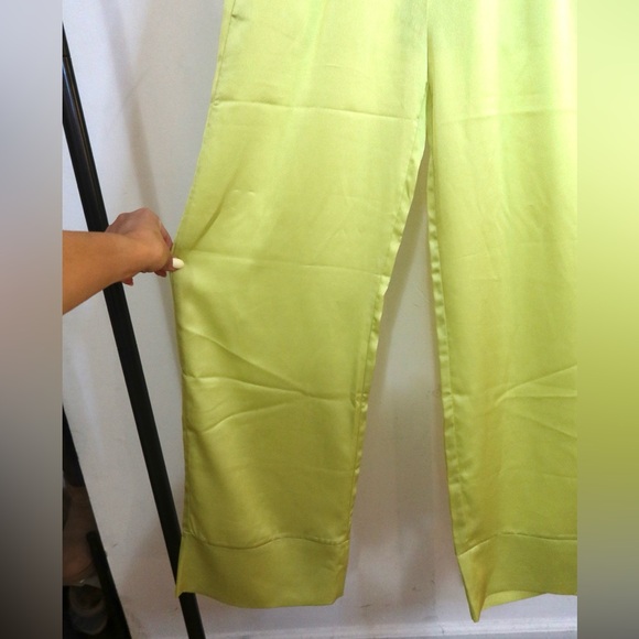 Apparis Wide Leg Satin Silk Sandra Pant - Picture 4 of 6